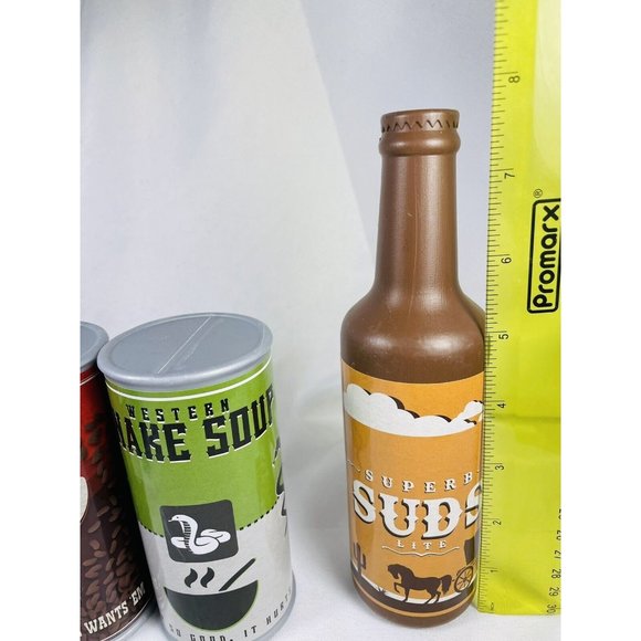 Unbranded Toys Toy Food Plastic Pretend Cowboy Girl Bandit Beans Snake Soup Suds Lite Set Of